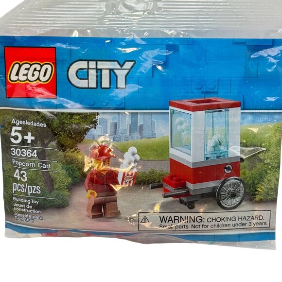LEGO City Popcorn Cart 30364 NEW Sealed Building Toy 43 Pieces Collectible Set - Picture 1 of 6